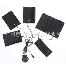 一拖六服裝發熱片碳纖維usb三擋溫控開關服飾護具坐墊電加熱片