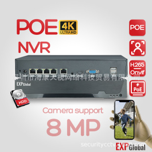 NVR ӲPC PoE 8MP 4K ONVIF H.265 羳