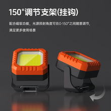 磁吸鑰匙扣迷你小方燈露營燈戶外工作燈便攜補光燈信號警示燈手電
