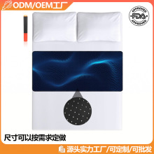 跨境熱銷防靜電接地床墊 透氣穿孔薄皮連接地線導靜接地氣電床毯