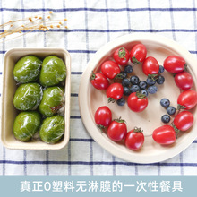 一次性餐盒500ML打包盒長方形外賣便當盒子帶蓋餐盒可進未微波爐