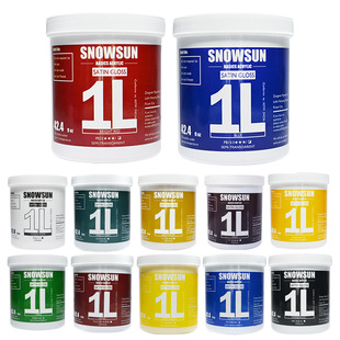 朝雪丙烯顏料 牆繪防水繪畫顏料牆體彩繪廣告畫1L桶裝 12色顏料批
