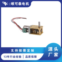 外徑10mm 金屬蝸輪減速電機 2 相微型齒輪步進電機用於精密儀器