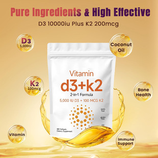 TK羳NSD3+K2zVitamin D3 K2 180 SoftgelsQ180