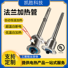 凱勝大功率溫控法蘭加熱管UL認證水箱鍋爐電加熱管法蘭恆溫電熱管