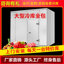 冷庫全套設備水果蔬菜保鮮庫肉類冷藏冷凍速凍庫商用醫葯冷庫220V