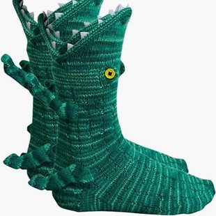 羳RdtemuKnit Crocodile Socks}Q{~ᘿm~ᘿ