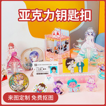 亞克力鑰匙扣定制柯式印刷哪吒周邊動漫明星游戲亞克力立牌小禮物