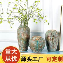 工廠直銷復古景德鎮陶瓷花瓶 大號多肉花盆綠植干花 花盆花瓶批發