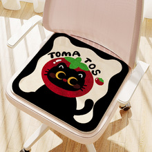 卡通坐墊椅子墊秋冬隔涼學生屁墊辦公室久坐座墊子仿羊絨柔軟坐墊