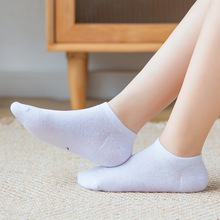 5雙男孩女孩棉襪純色柔軟舒適透氣踝襪純棉兒童短襪