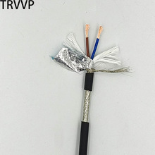 TRVVP高柔拖鏈2*0.20.30.5 0.75 1.0屏蔽電纜PUR聚氨酯無氧氣裸銅