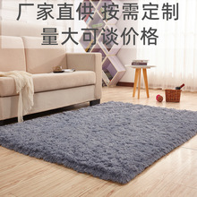 純色客廳地毯卧室長毛加厚床邊飄窗茶幾毯床前房間地墊亞馬遜批發