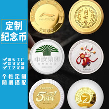 金屬紀念章定制 烤漆琺琅金屬 景區紀念幣企業學校周年紀念幣定做