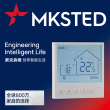 RS485水地暖帶編程溫控面板家裝地暖精准溫控WIFI一體機溫控器