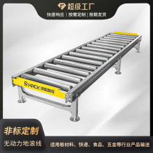 無動力滾筒線流水線地滾線卸貨滑梯滾筒線卸貨滾輪機家具地滾線