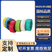 WDZN-BYJ國標電線2.5/4/6平方家裝工程電線低煙無鹵單股銅芯電線