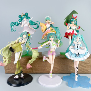 初音未來動漫手辦水冰月美少女蕾姆拉姆穹妹二次元公仔模型擺件批