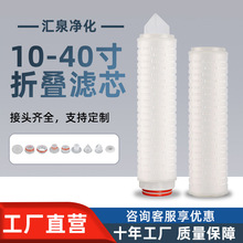 折疊濾芯廠家0.1/0.22/0.45微米微孔折疊濾芯PP/PES/PTFE接頭定制