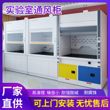 實驗室抽風櫃落地通風櫥耐酸鹼實芯理化板凈氣排風系統全鋼通風櫃