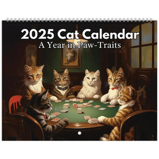 羳ƷIconic Cat Art 2025 Calendar־؈ˇg 2025 ՚v