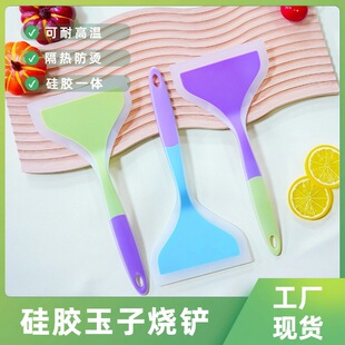 廠家直銷硅膠鏟不粘鍋專用鏟厚蛋燒鏟子硅膠煎鍋鏟硅膠玉子燒鏟子