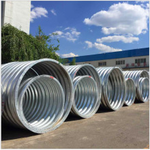 熱鍍鋅金屬波紋管隧道路基螺紋金屬排水管大口徑鋼制波紋涵管整裝