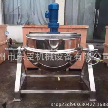 廠家供應電加熱夾層鍋不銹鋼可傾斜燕窩阿膠全自動電加熱夾層鍋