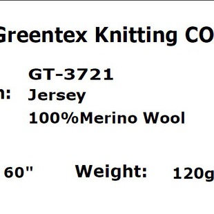 GT-3721 100% Merino Wool jersey Zë