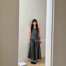 【You Think】五一出游法式通勤設計感收腰顯瘦背心連衣裙女B2273