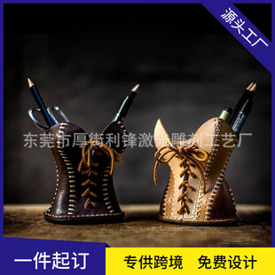 羳Leather Corset Pencil Cup ƤoUPPͲռ{