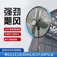 南美外貿大功率電風扇110v東南亞美非熱銷全銅立式搖頭18寸落地扇