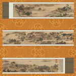 《百骏图》高仿真宫廷画,高仿真字画,高仿真艺术品
