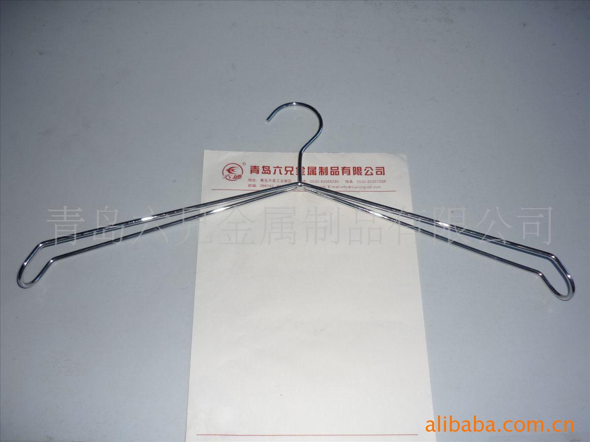 供应高档镀铬铁丝衣架,不锈钢丝衣架,衣服撑子,裤架