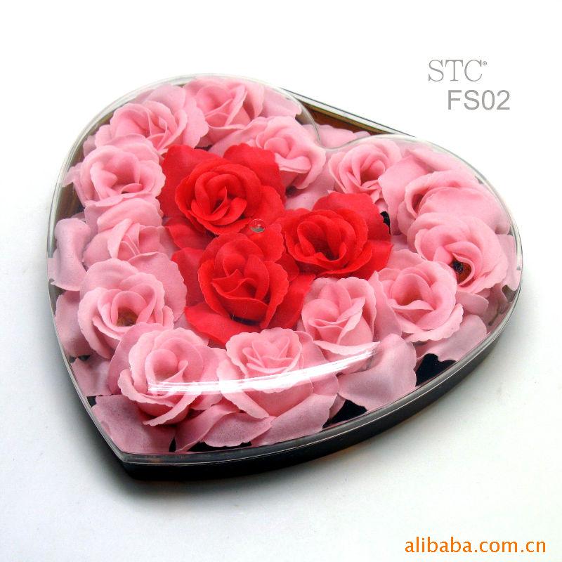 皂花玫瑰 含玫瑰精油 遇水即化 造型美观逼真【