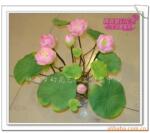 供应荷花仿真花,绢花人造花,假花仿真花