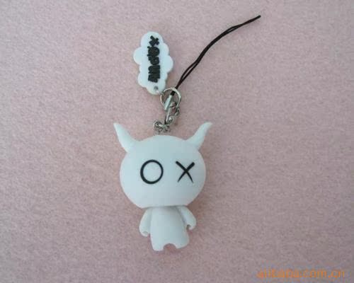 SBJ8 华仔创作Andox和黑仔 情侣手机挂件图片