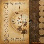 油画批发 手绘抽象酒店装饰油画 DX-CX1370
