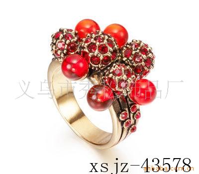供应结婚戒指,水晶饰品戒指,精品流行戒指