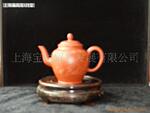紫砂壶上海羲雨斋 工艺师潘国良朱泥水平壶P01
