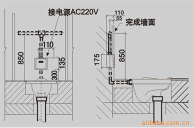 供应蹲便感应冲水器