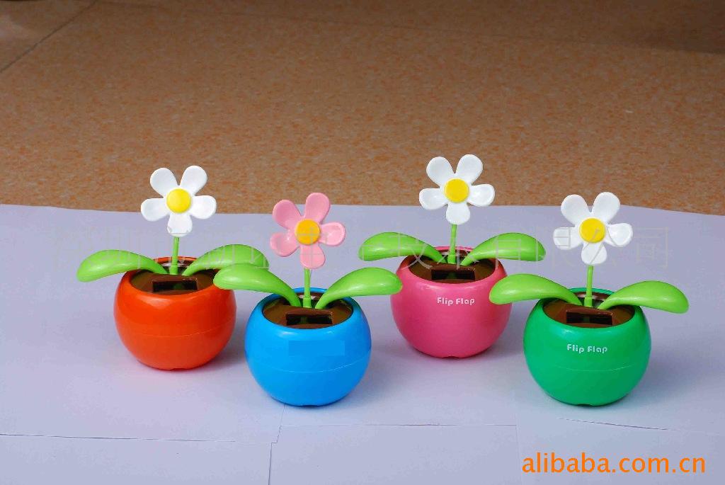 供应xy-518太阳花 促销礼品 太阳能苹果花 移动