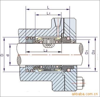 224型双端面机械密封件 釜用密封件 泵用机械密封