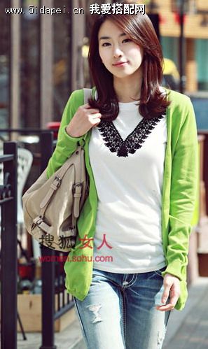 休闲<em>长开衫配</em>仔裤 韩MM就爱这么穿 -阿里巴巴