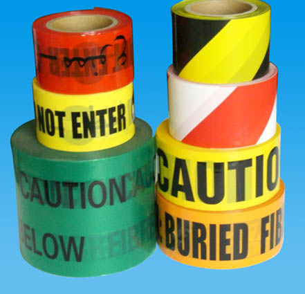 专业生产塑料pe警示带,铝箔警示带等