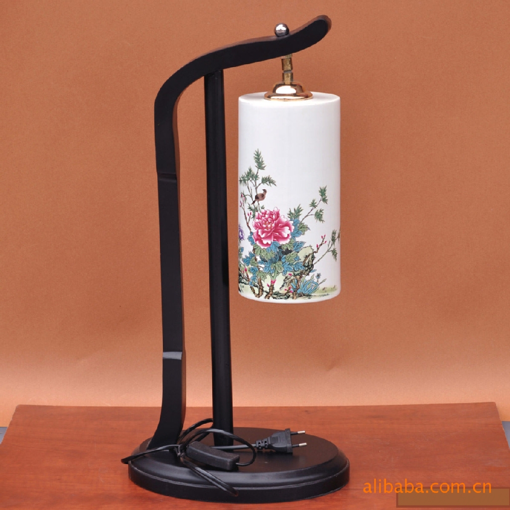 现代中式陶瓷台灯 简约古典装饰品 景德镇仿古陶瓷台灯 中式台灯