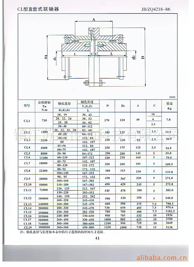 cl,clz系列齿式联轴器