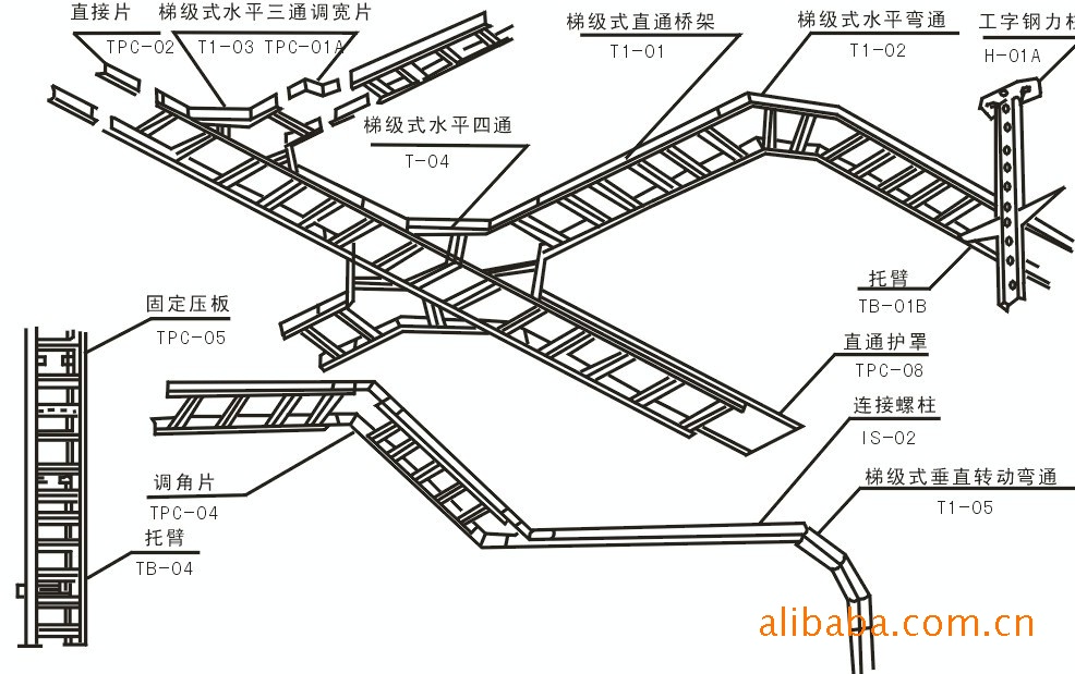梯级式电缆桥架