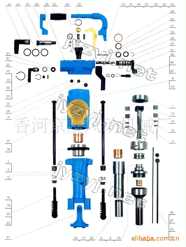 【专业品质】供应专业生产各种低价位高质量yt28型凿岩机及配件