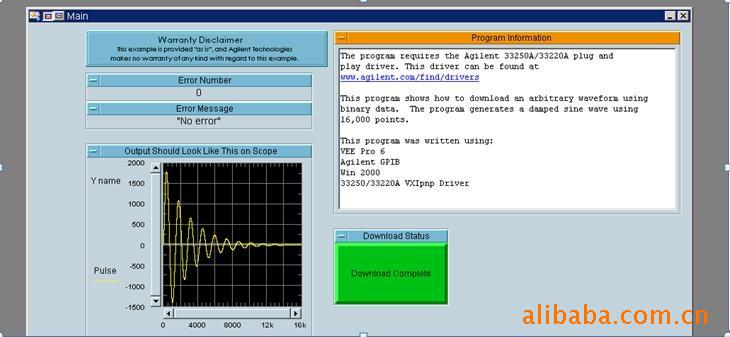  directly with Agilent software like intuilink or Agilent programming 